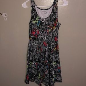 HOTTOPIC marvel patterned dress